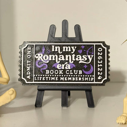 Book Club Ticket Display Easel Stand