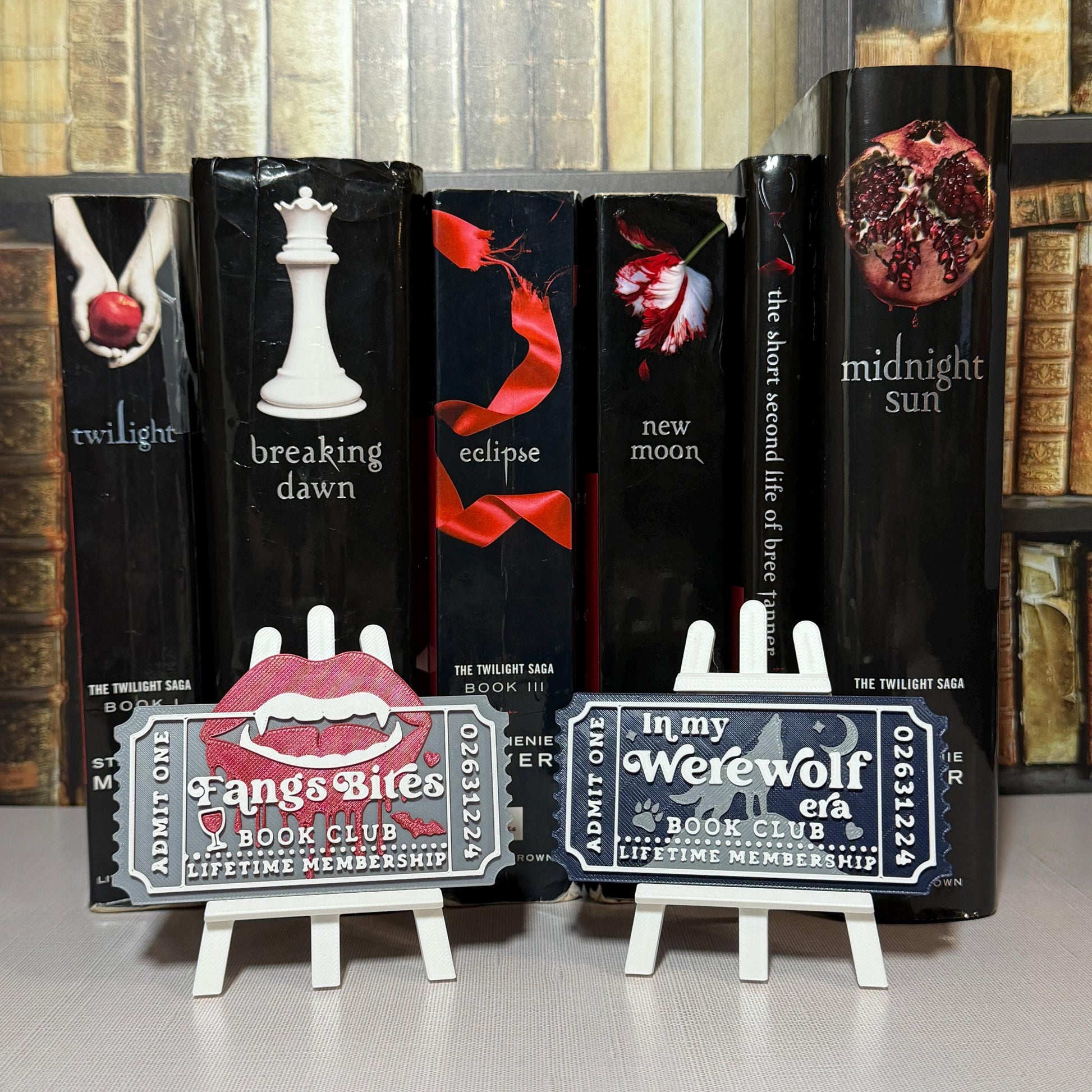 Book Club Ticket Display Easel Stand