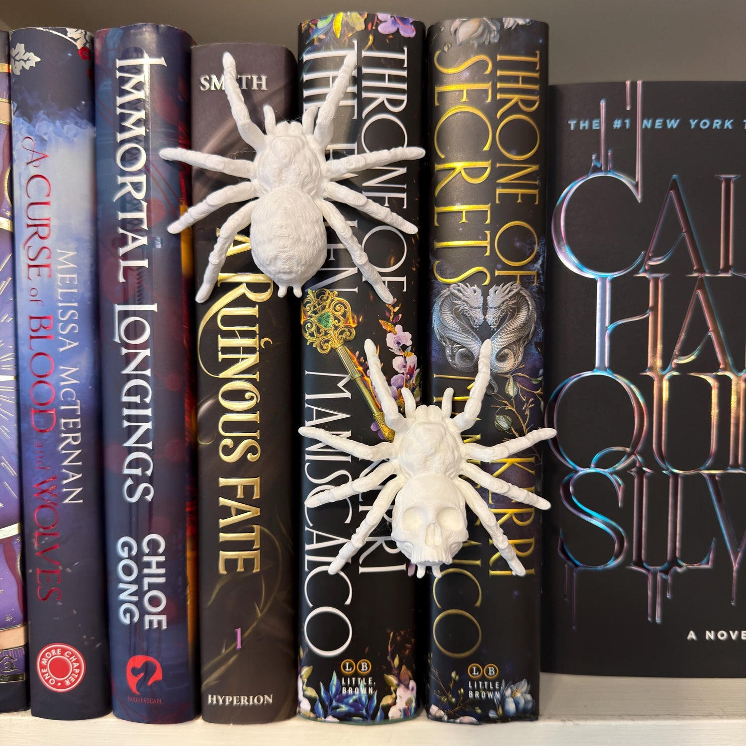 Gothic Tarantula Spider Book Spine Hugger | Shelf Sitter | Magnet