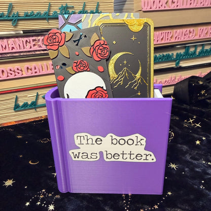 Book Shaped Bookmark Holder | 3D Printed Library Accessory | Desk Decor for Readers