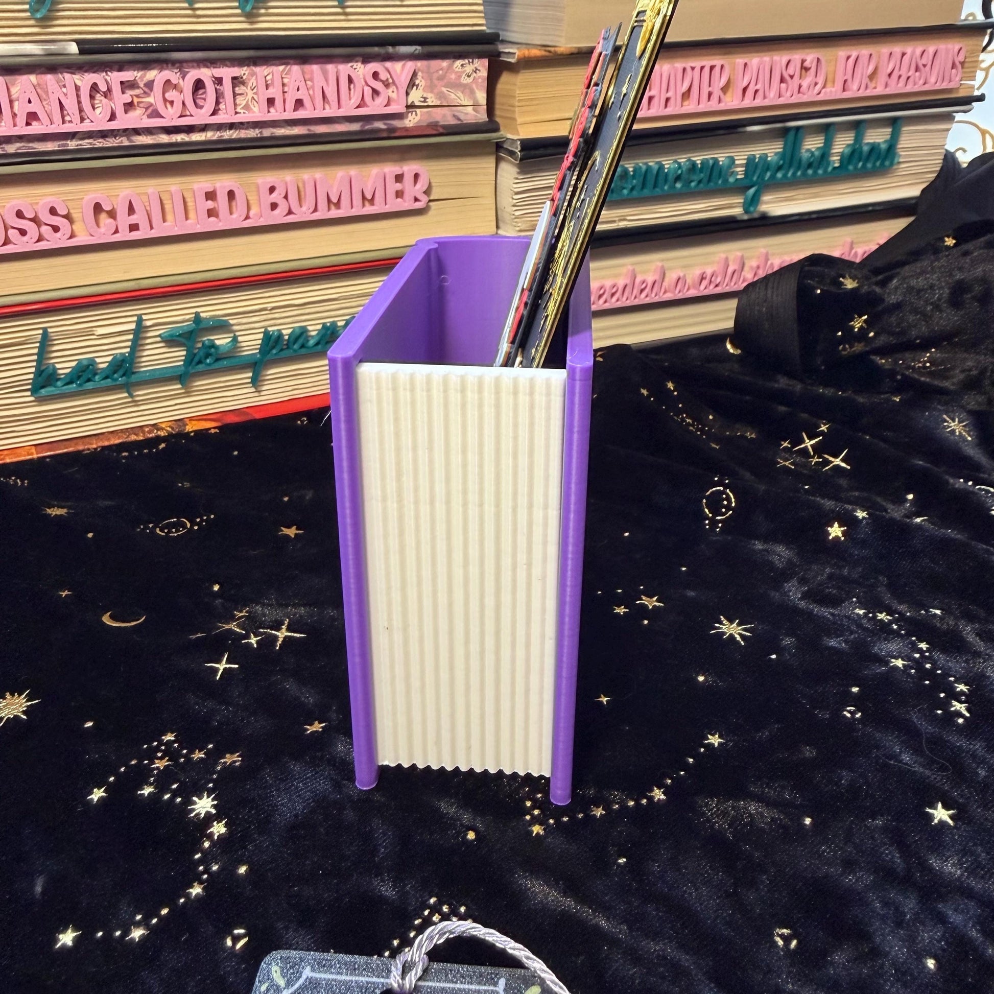 Book Shaped Bookmark Holder | 3D Printed Library Accessory | Desk Decor for Readers