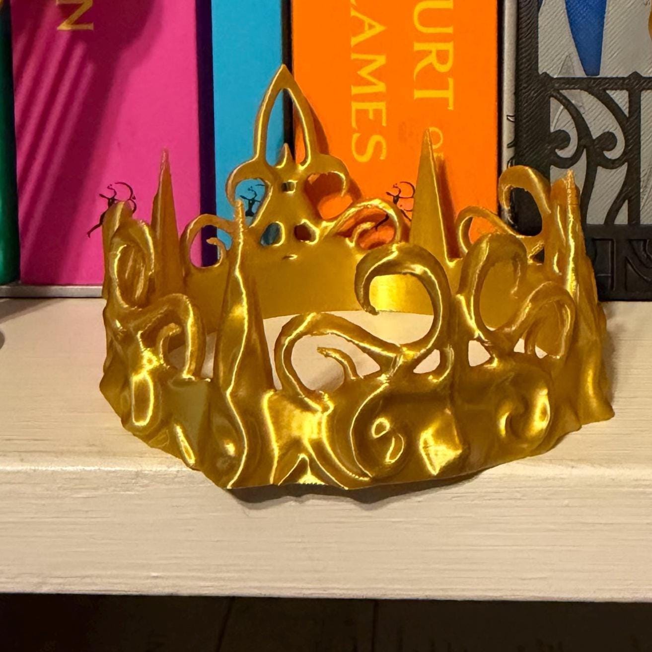 ACOTAR Inspired Dread Trove Decor | Mask, Crown, and Harp | Night Court Bookshelf